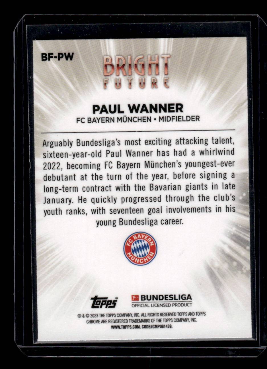 2022-23 Topps Chrome Bundesliga #BF-PW Paul Wanner Bright Future