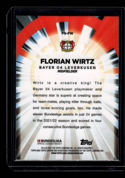 2022-23 Topps Chrome Bundesliga #FG-FW Florian Wirtz Flash of Genius