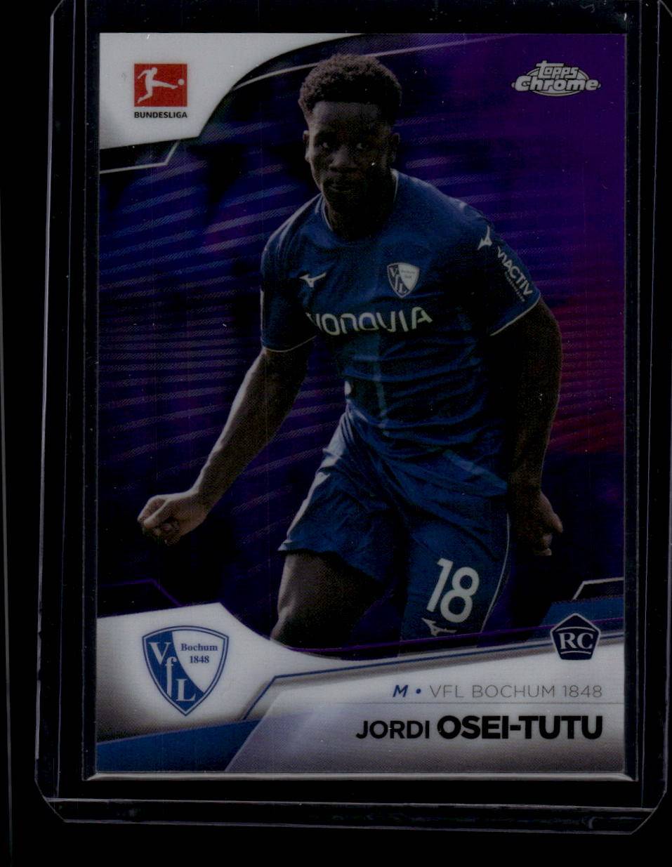 2022-23 Topps Chrome Bundesliga #15 Jordi Osei-Tutu Purple Refractor #/299