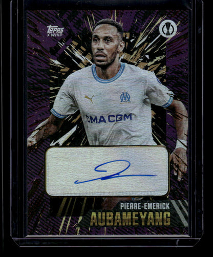 2023-24 Topps Gold UEFA Club Competitions Pierre-Emerick Aubameyang Auto