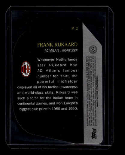 2022-23 Topps UEFA Club Competitions #P-2 Frank Rijkaard PERFECT10N