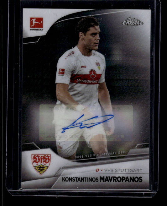 2022-23 Topps Chrome Bundesliga #BCA-KM Konstantinos Mavropanos Auto #/165