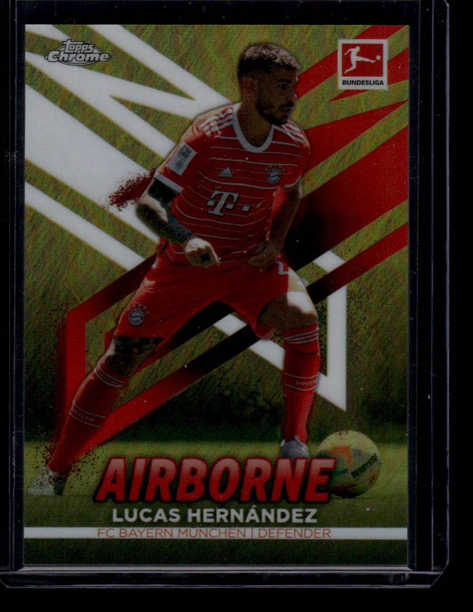 2022-23 Topps Chrome Bundesliga #AB-LH Lucas Hernández Airborne Gold #/50