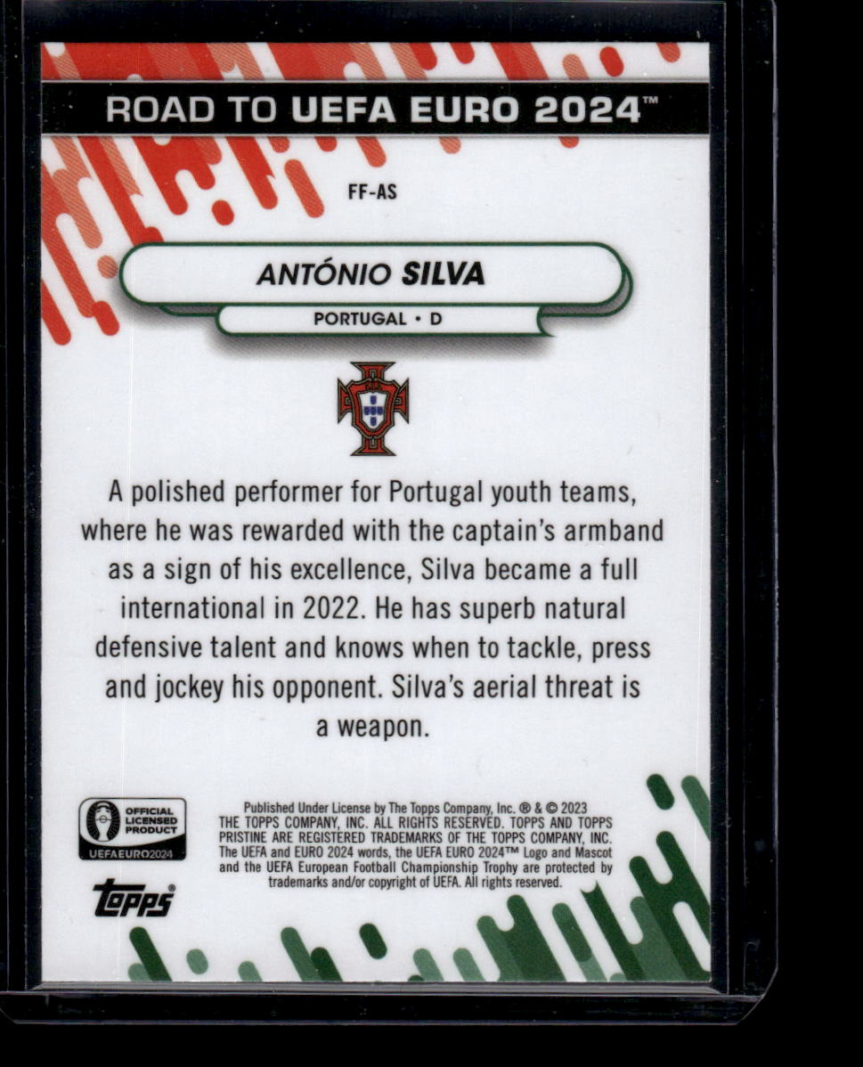 2023 Topps Pristine Road To Euro 2024 #FF-AS António Silva Fresh Faces