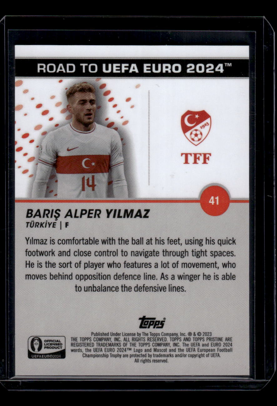 2023 Topps Pristine Road To Euro 2024 #41 Barıs Alper Yılmaz Green #/125