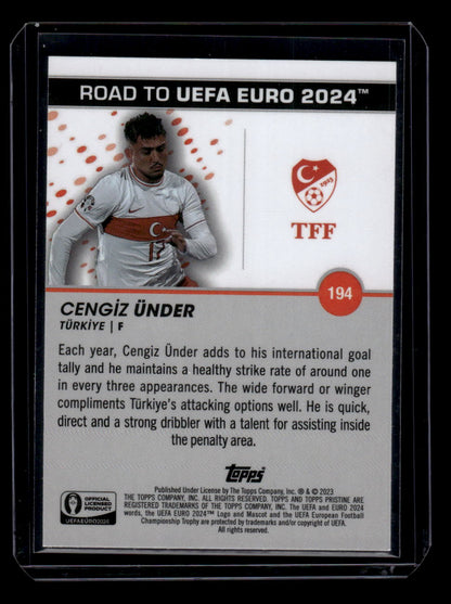 2023 Topps Pristine Road To Euro 2024 #194 Cengiz Ünder