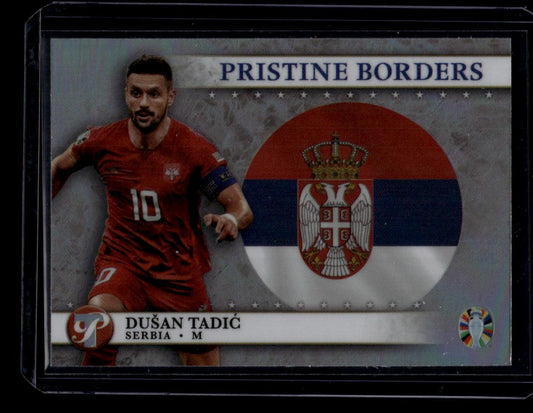 2023 Topps Pristine Road To Euro 2024 #PB-DT Dušan Tadić Pristine Borders