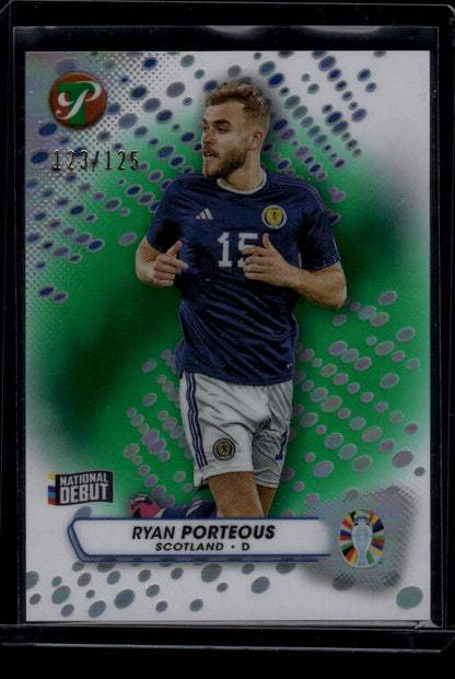 2023 Topps Pristine Road To Euro 2024 #152 Ryan Porteous Green Refractors #/125