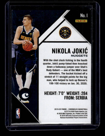 2019-20 Panini Chronicles #1 Nikola Jokic