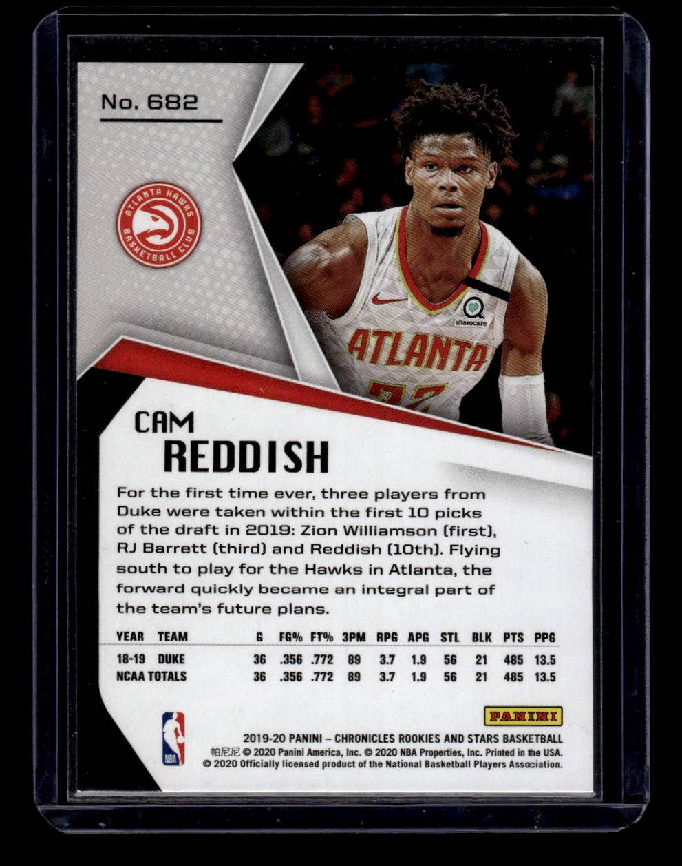 2019-20 Panini Chronicles #682 Cam Reddish