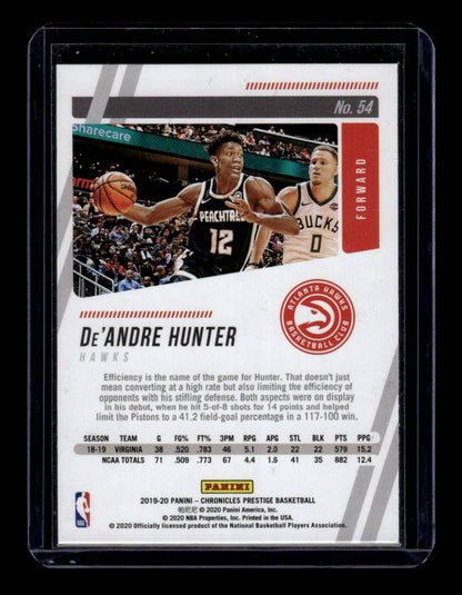 2019-20 Panini Chronicles #54 De'Andre Hunter