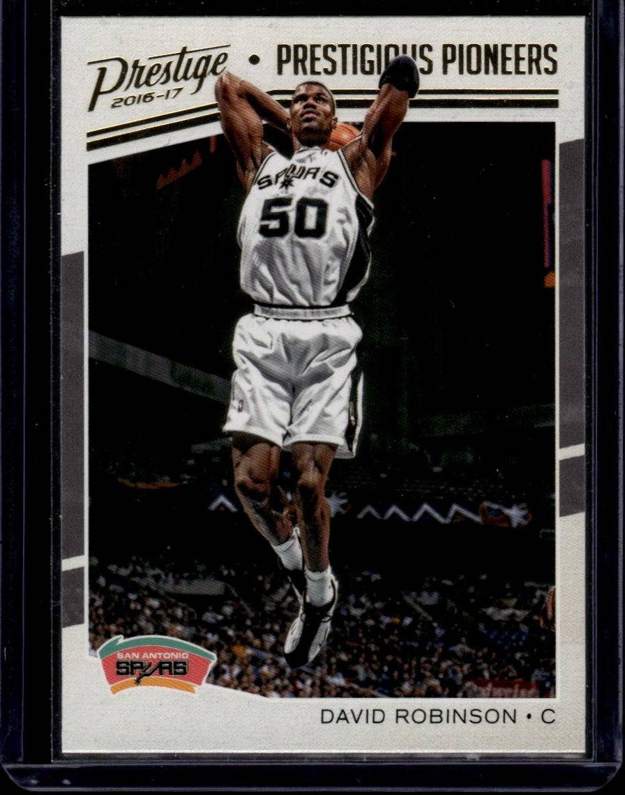 2016-17 Panini Prestige #12 David Robinson Prestigious Pioneers