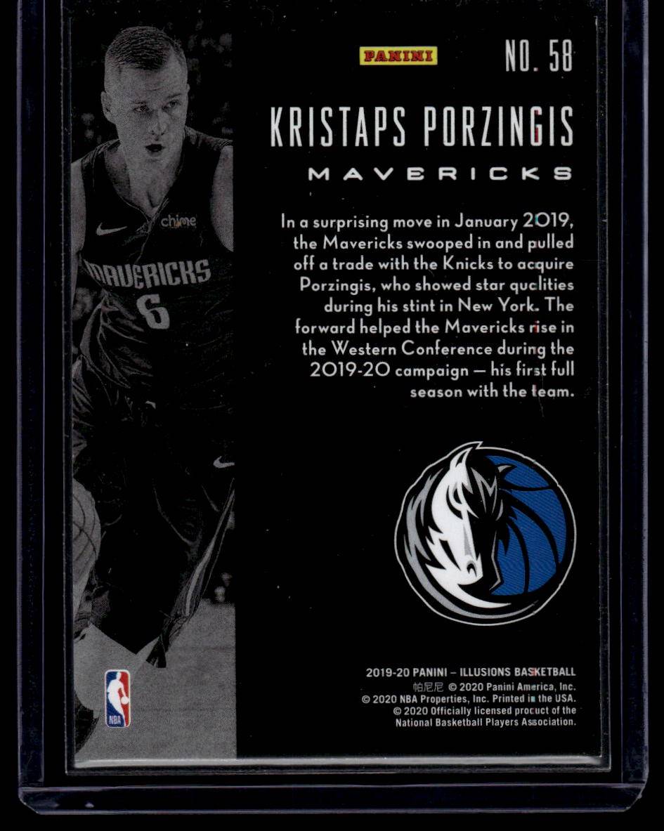 2019-20 Panini Illusions #58 Kristaps Porzingis Red #/99