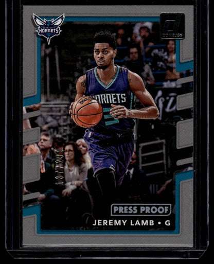 2017-18 Donruss #20 Jeremy Lamb Press Proof Silver #/299