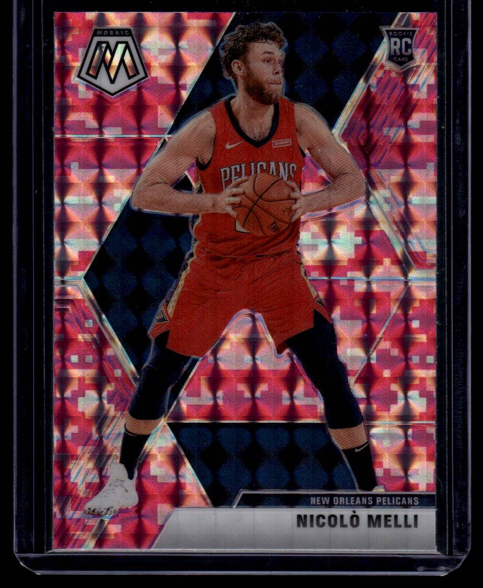 2019-20 Panini Mosaic #216 Nicolo Melli Camo Pink