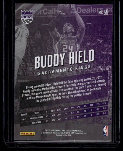 2017-18 Panini Prestige #59 Buddy Hield