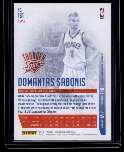 2016-17 Panini Prestige #161 Domantas Sabonis Metallized