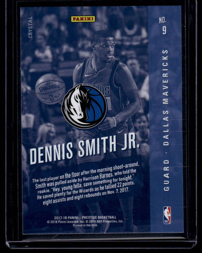 2017-18 Panini Prestige #9 Dennis Smith Jr. Rookie Class Crystal