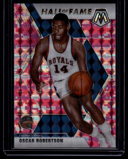 2019-20 Panini Mosaic #286 Oscar Robertson Camo Pink