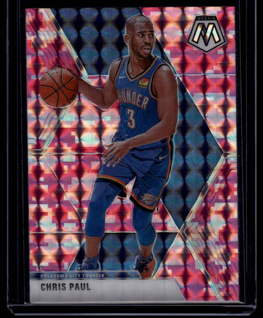 2019-20 Panini Mosaic #143 Chris Paul Camo Pink