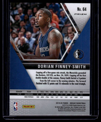 2019-20 Panini Mosaic #64 Dorian Finney-Smith Camo Pink