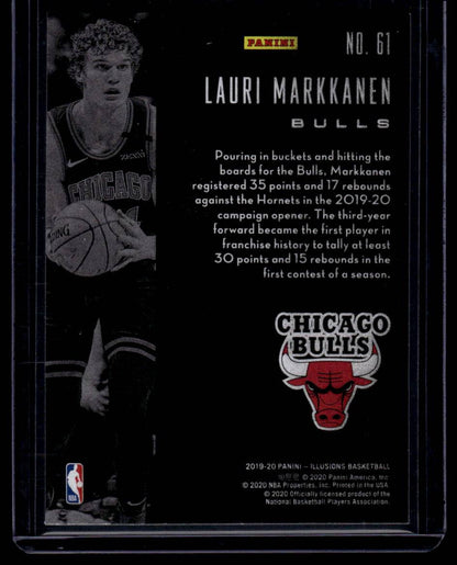 2019-20 Panini Illusions #61 Lauri Markkanen