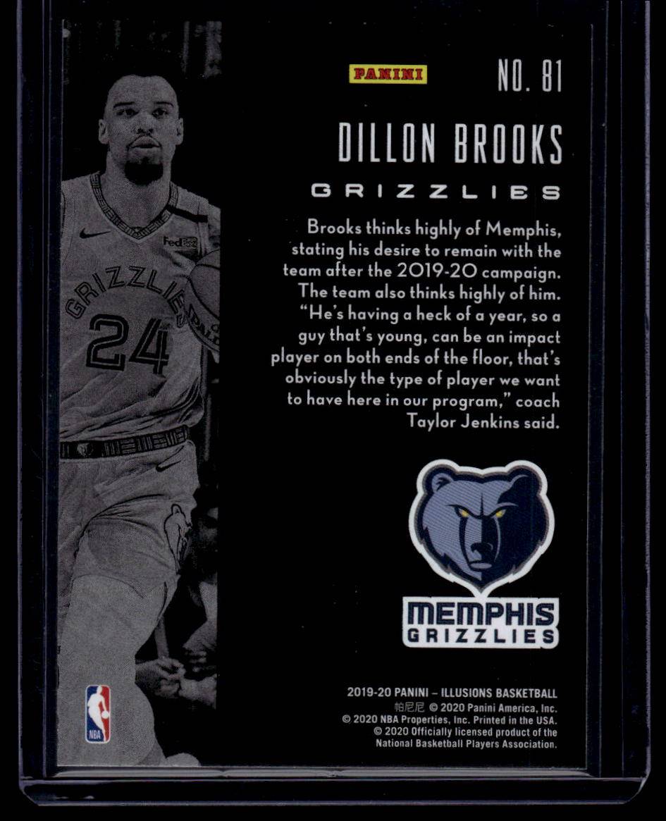 2019-20 Panini Illusions #81 Dillon Brooks