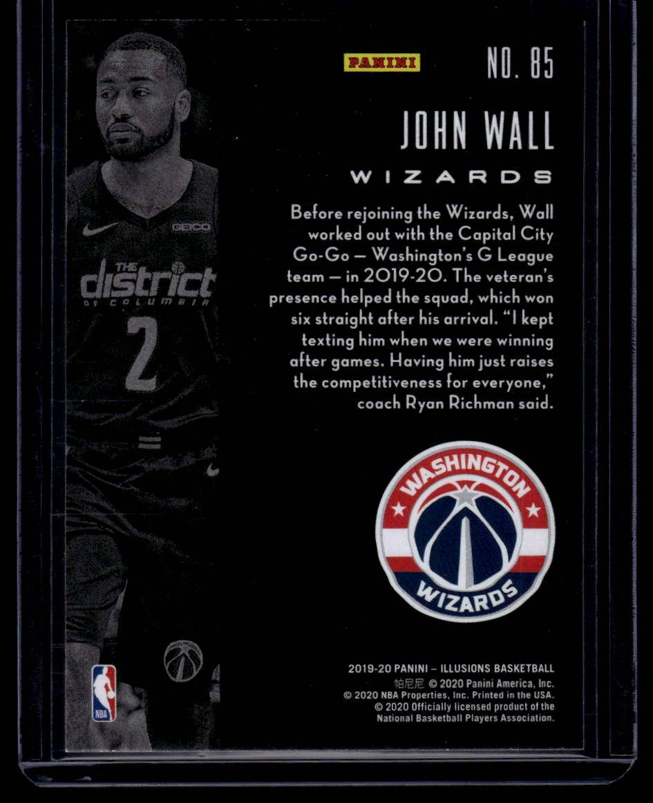 2019-20 Panini Illusions #85 John Wall