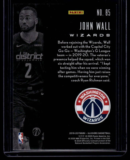 2019-20 Panini Illusions #85 John Wall