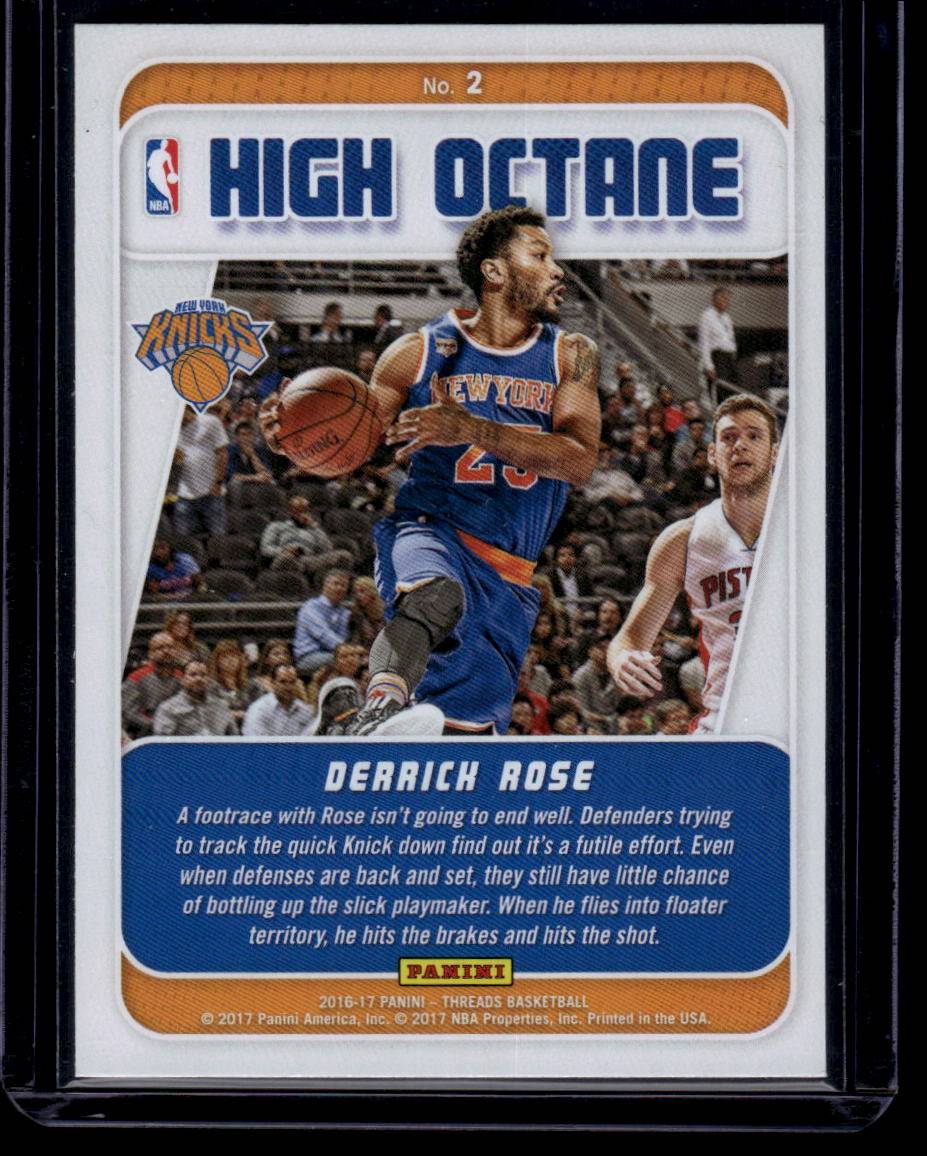 2016-17 Panini Threads #2 Derrick Rose High Octane