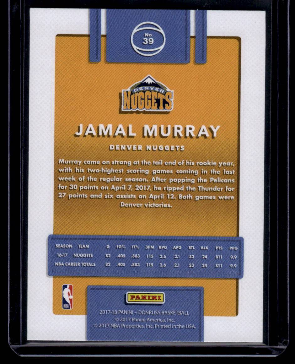 2017-18 Donruss #39 Jamal Murray