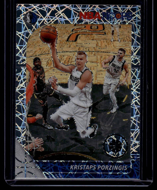 2019-20 Hoops Premium Stock #40 Kristaps Porzingis Prizms Silver Laser