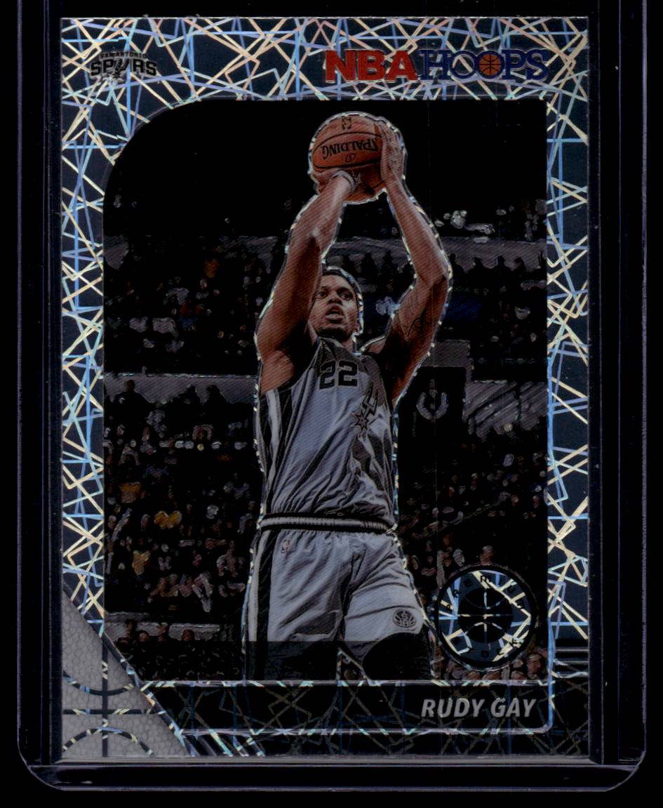 2019-20 Hoops Premium Stock #173 Rudy Gay Prizms Silver Laser