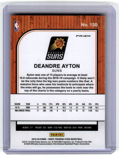 2019-20 Hoops Premium Stock #150 Deandre Ayton Prizms Silver