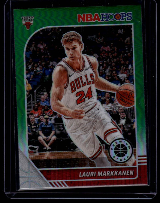 2019-20 Hoops Premium Stock #27 Lauri Markkanen Prizms Green