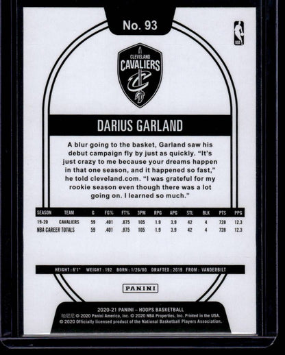 2020-21 Hoops #93 Darius Garland