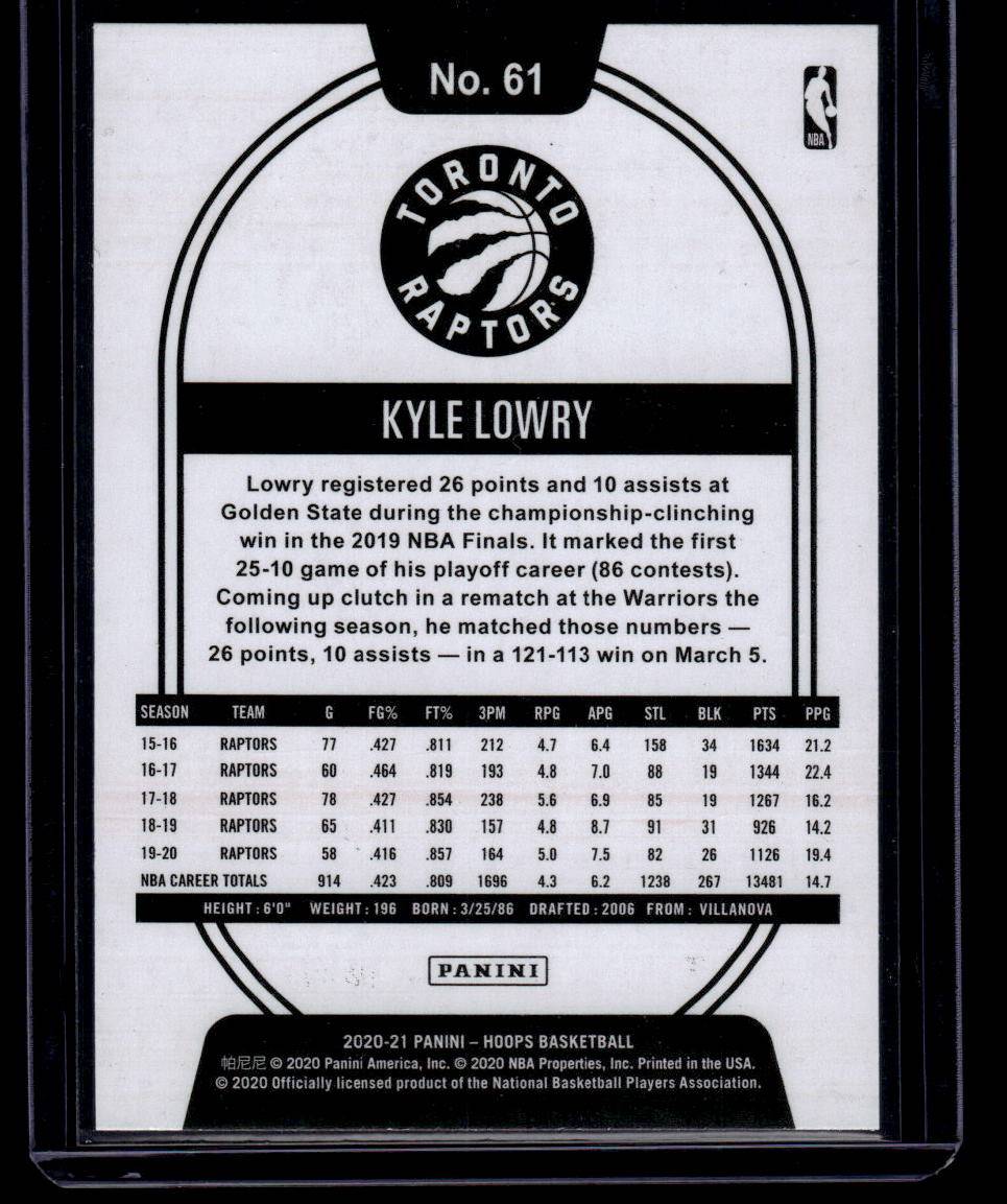 2020-21 Hoops #61 Kyle Lowry