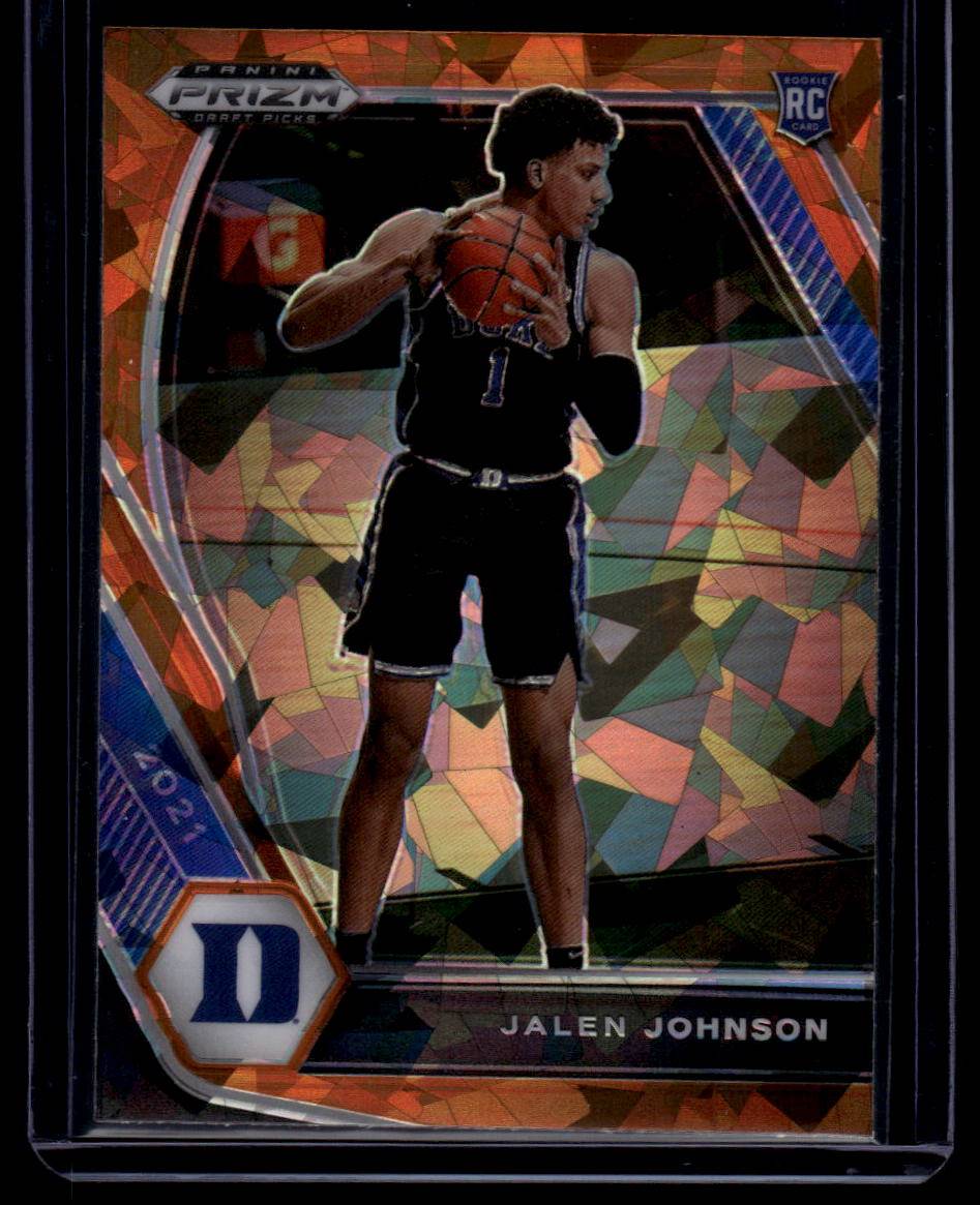 2021 Panini Prizm Draft Picks #10 Jalen Johnson Orange Ice