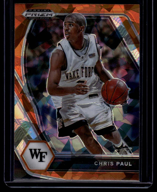 2021 Panini Prizm Draft Picks #68 Chris Paul Orange Ice