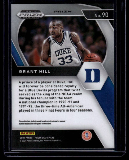 2021 Panini Prizm Draft Picks #90 Grant Hill Orange Ice