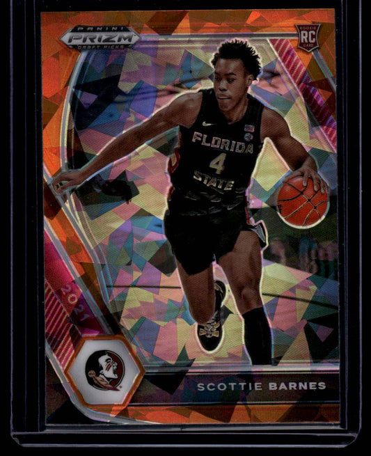 2021 Panini Prizm Draft Picks #6 Scottie Barnes Orange Ice