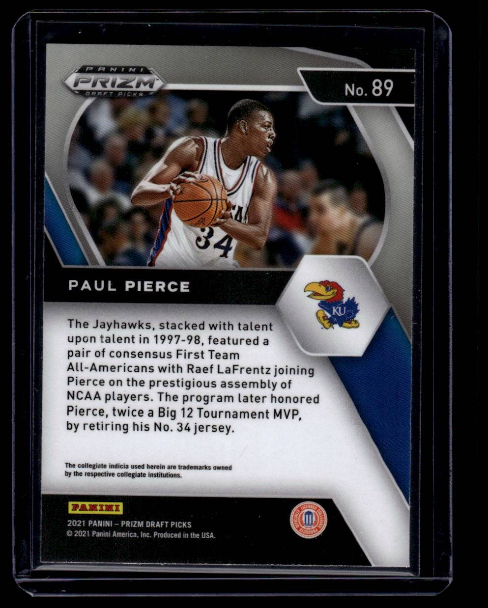 2021 Panini Prizm Draft Picks #89 Paul Pierce