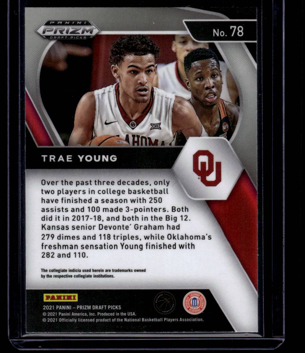 2021 Panini Prizm Draft Picks #78 Trae Young