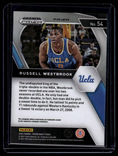 2021 Panini Prizm Draft Picks #54 Russell Westbrook Orange Ice