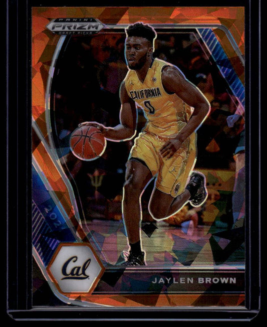 2021 Panini Prizm Draft Picks #79 Jaylen Brown Orange Ice