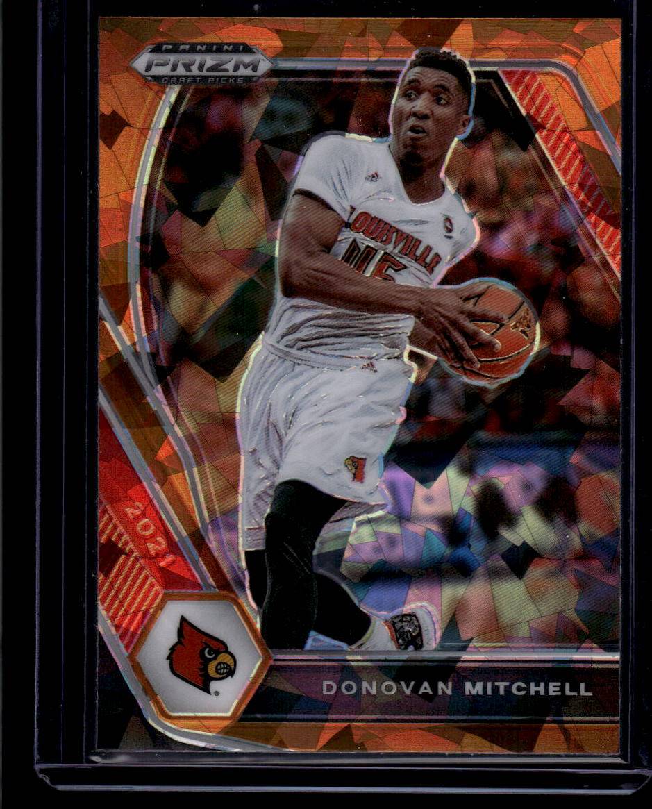 2021 Panini Prizm Draft Picks #81 Donovan Mitchell Orange Ice