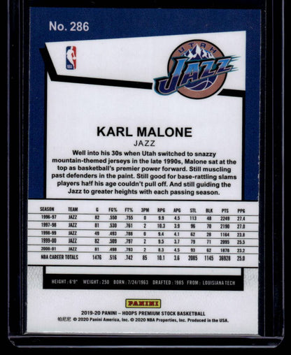 2019-20 Hoops Premium Stock #286 Karl Malone