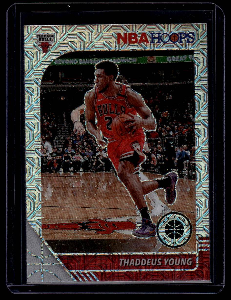 2019-20 Hoops Premium Stock #78 Thaddeus Young Prizms Silver Laser