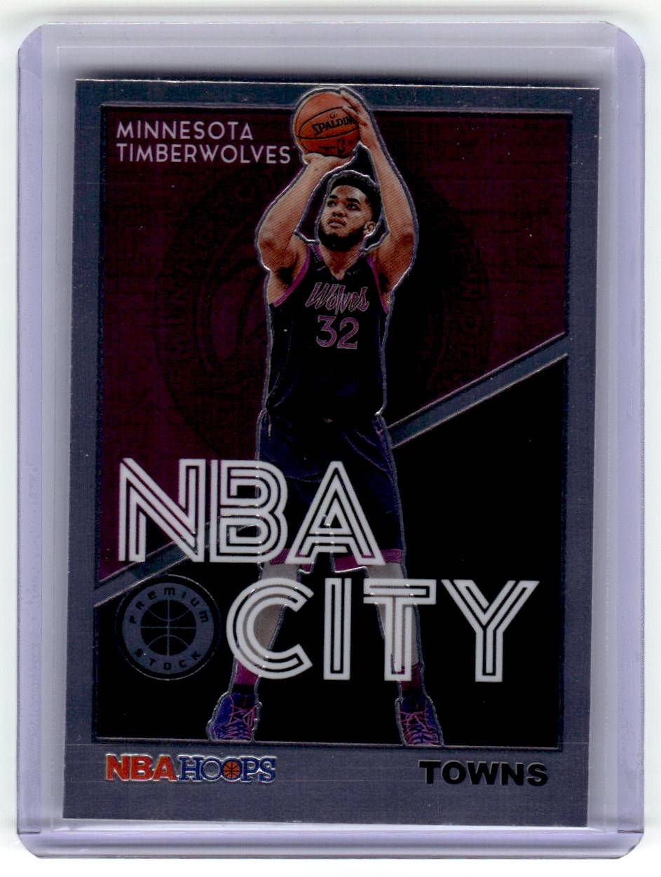 2019-20 Hoops Premium Stock #14 Karl-Anthony Towns NBA City