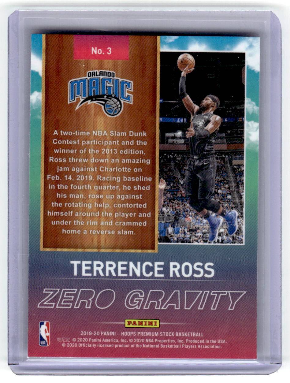 2019-20 Hoops Premium Stock #3 Terrence Ross Zero Gravity